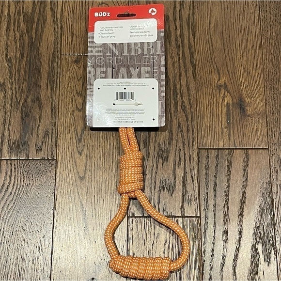 [BÜD’Z] Rope toy two handles with knot - orange - Picture 2 of 5